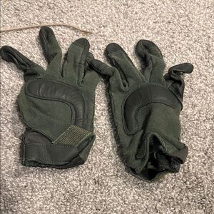 Green Tactical Gloves size large